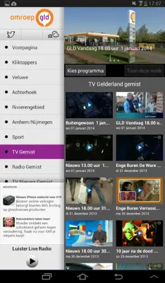 Omroep Gelderland android App screenshot 0